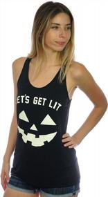 img 2 attached to Delfina Women'S Halloween Tank Top - Fun And Frightful Party Wear