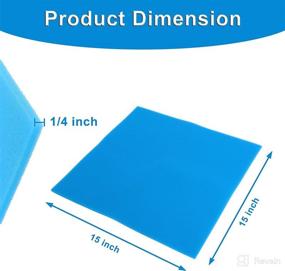 img 2 attached to 🔵 2 Pack Blue RV AC Filter Replacement | Compatible with Coleman, Winnebago Air Conditioner | 15"x15"x1/4" | Foam Filter | Replace for 6798A3761, 108892-01-703