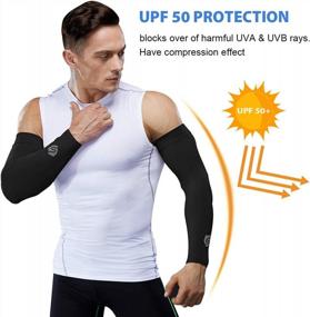 img 2 attached to Stay Protected In The Sun With SHINYMOD'S UV Arm Sleeves - Ideal For Men And Women During Cycling, Running, Driving, And Golfing
