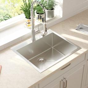 img 3 attached to Upgrade Your Kitchen With Lordear'S 25 Inch Stainless Steel Drop In Single Bowl Sink