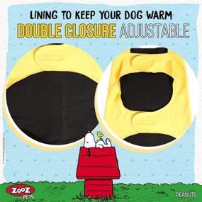 img 3 attached to 🐶 ZOOZ PETS Snoopy Dog Warm Vest, Official Charlie Brown Brand for Pets - Easy, Cute, and Colorful Vest for Dogs and Cats! Protect Your Puppy or Senior with this Stylish Pet Vest.