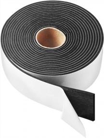 img 4 attached to High Density Foam Tape,2 Inch Wide X 1/8 Inch Thick Door Insulation Tape,Adhesive Weather Stripping For Doors Window,Foam Seal Proofing Tape,16 Feet Long