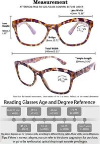 img 1 attached to 👓 AQWANO 4 Pack of Oversized Cat Eye Computer Reading Glasses: Blue Light Blocking Fashion Leopard Print Readers for Women - Stylish Look (3.50 Strength)