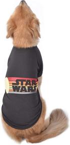 img 2 attached to 🐶 Pet Retro Logo Dog Tee - STAR WARS Inspired Dog Shirts for All Dogs - Soft, Cute, and Comfortable Dog Clothing and Apparel, Pet Shirt