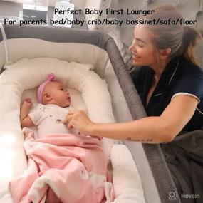 img 2 attached to Bellababy Baby Lounger: Portable & Foldable Snuggle Nest Bed with Co-Sleeper Support Seat, Soft & Breathable Mesh Surface – Ideal for Crib, Bassinet, Floor & Traveling (0-2 Years)