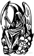 grim reaper angel death sticker logo