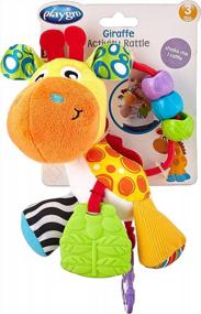 img 1 attached to Giraffe Baby Activity Rattle By Playgro - Enhancing Sensory Development
