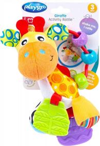 img 3 attached to Giraffe Baby Activity Rattle By Playgro - Enhancing Sensory Development