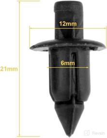 img 3 attached to 🚲 50PCS Mtsooning Bike Panel Fastener Clamp Retainer Clips, 6mm/0.24&#34; Expansion Screws Replacement Kit with Plastic Rivet Parts