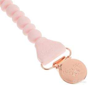 img 2 attached to 🌟 Itzy Ritzy Silicone Pacifier Clip: Keeps Pacifiers, Teethers & Small Toys Secure with 100% Silicone Strap and Rose Gold Clip