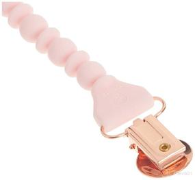 img 1 attached to 🌟 Itzy Ritzy Silicone Pacifier Clip: Keeps Pacifiers, Teethers & Small Toys Secure with 100% Silicone Strap and Rose Gold Clip