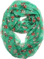 mirmaru holiday lightweight christmas infinity women's accessories via scarves & wraps logo