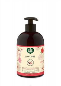 img 4 attached to EcoLove - Natural Liquid Hand Soap - Organic Tomato And Beetroot - No SLS Or Parabens - Vegan And Cruelty-Free Hand Soap, 17.6 Oz