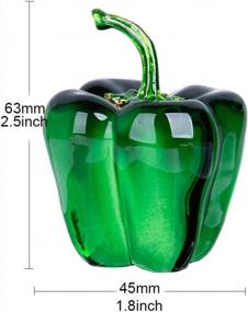 img 3 attached to Stunning Glass Chili Pepper Figurine - Perfect Table Decoration And Gift For Any Occasion!