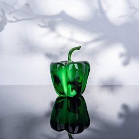 img 1 attached to Stunning Glass Chili Pepper Figurine - Perfect Table Decoration And Gift For Any Occasion!