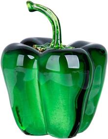 img 4 attached to Stunning Glass Chili Pepper Figurine - Perfect Table Decoration And Gift For Any Occasion!