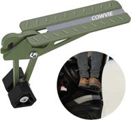 cowvie foldable car door step stand pedal - accessible rooftop pedal ladder for most suv trucks, navy green (f150 compatible) логотип