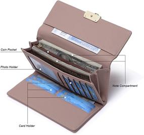 img 1 attached to 👛 Premium Leather Designer Trifold Wallet Organizer for Women's Handbags & Wallets