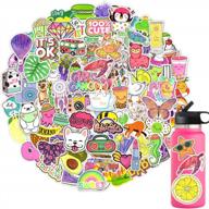 250 adorable vinyl stickers for girls - perfect gifts for kids, teens, and girls - waterproof stickers for hydroflask and water bottles logo