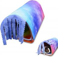 transform pet's cage with homeya small animal tunnel - perfect toy and hideout for hamsters and guinea pigs - removable and reversible bedding for rats, hedgehogs, sugar gliders and chinchillas logo