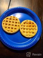 img 1 attached to CROWNFUL Mini Waffle Maker: Compact & Non-Stick Chaffle Machine With Recipe Guide For Perfect Breakfast, Dessert, Sandwich & Snacks In Aqua review by Timothy Johnson