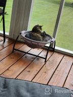 картинка 1 прикреплена к отзыву Noyal Cat Hammock Bed: Elevated, Breathable, And Detachable For Indoor And Outdoor Kitty Comfort от Brandon Wong