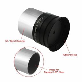 img 3 attached to Astromania 1.25" 4Mm Plossl Telescope Eyepiece W/4-Element Design & Threaded For Standard 1.25Inch Astronomy Filters