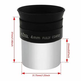 img 2 attached to Astromania 1.25" 4Mm Plossl Telescope Eyepiece W/4-Element Design & Threaded For Standard 1.25Inch Astronomy Filters