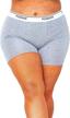 comfortable and stylish: poseshe women's 6" inseam boxer briefs in ultra-soft micromodal logo