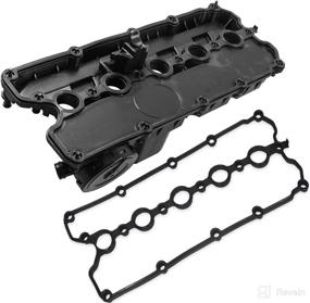 img 1 attached to Engine Valve Cover Assembly with Gasket Bolts Replacement for 2005-2014 VW Jetta Beetle Golf Passat Rabbit 2.5L PCV Valve - 07K-103-469-L, 07K103469F, 264-907, 917-064 by Flynsu