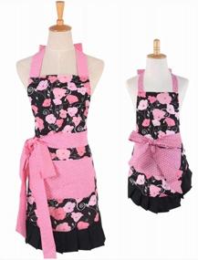 img 3 attached to Get Cooking With Matching Mommy And Me Aprons: PERSUN Aprons With Handy Pockets For Kitchen And Chef