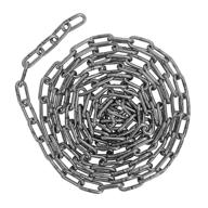 🔗 harrier stainless steel straight link chain: 500lb load, 5/32 inch x 10ft - heavy-duty & durable option logo