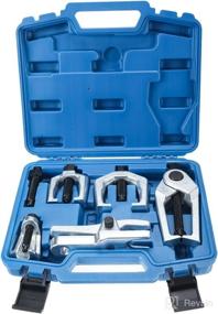 img 4 attached to 8MILELAKE 6pc Front End Service Tool Kit with Ball Joint Separator, Pitman Arm & Tie Rod Puller