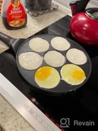 img 1 attached to Make Perfect Pancakes With The CAINFY Nonstick Induction Pancake Pan - 100% PFOA Free Coating And Multiple Molds For Fun Food! review by Ryan Selpasoria
