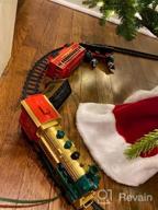 img 1 attached to Christmas Train Set For Under The Tree With Lights, And Sounds - Holiday Train Around Christmas Tree W/Large Tracks Electric Train Set With 160 Inches Of Track And 2 Xmas Elves - Gold review by Rory Kelley