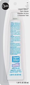 img 3 attached to Clear Dritz Fabric Mender - 1.69 Fl. Oz. Liquid Stitch For Seamless Repairs