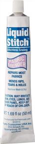img 2 attached to Clear Dritz Fabric Mender - 1.69 Fl. Oz. Liquid Stitch For Seamless Repairs