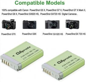 img 3 attached to Power Up Your Canon PowerShot G And SX Series With OAproda Fully Decoded NB-13L Battery And Dual USB Charger - 2 Pack Kit Included