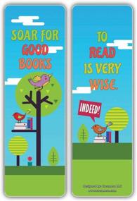 img 1 attached to 60-Pack Cute Bird Reading Sayings Bookmarks - Perfect Gift For Kids, Boys, Girls & Teens!