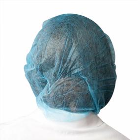 img 2 attached to Latex-Free Blue Hair Net/Bouffant Cap (19"), Pack Of 100, From UltraSource 444020