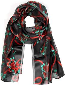 img 1 attached to Warm & Stylish Unisex Christmas Valentine Scarf For Fall/Winter - Lightweight, Soft & Sheer - Perfect Holiday Gift For Women