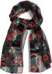 warm & stylish unisex christmas valentine scarf for fall/winter - lightweight, soft & sheer - perfect holiday gift for women logo
