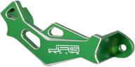 green jfg racing rear brake caliper cover guard protector for kawasaki kx250f 2004-2018, kx450f 2006-2018, klx450r 2008-2018, kx250 2019-2021, kx450 2019-2021, and kx250xc 2021 логотип