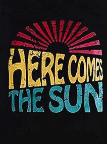 img 1 attached to Here Comes The Sun Tank Shirt For Women Sunshine Graphic Summer Vest Tees Letter Print Casual Beach Camis Tops Tshirt