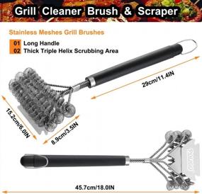 img 3 attached to Upgrade Your BBQ Game With POLIGO 22 Piece Grill Accessories Set Including Safe Brush And Scraper - Perfect Father'S Day And Birthday Gift For Grill Masters