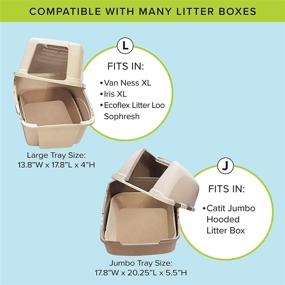 img 2 attached to 🐱 Kitty Sift: Disposable Sifting Litter Box and Liners, Scoop-Free - Available in Large and Jumbo Sizes