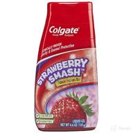 🍓 targeting kids' oral health: colgate fluoride toothpaste with strawberry liquid logo