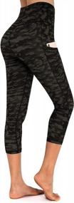 img 3 attached to Women'S High Waist Yoga Pants With Pockets Workout Running Leggings By OUGES