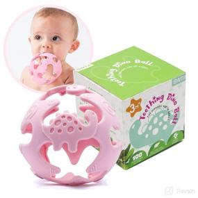 img 4 attached to ONTA Teething Dinosaur Lightweight Stimulate Baby & Toddler Toys