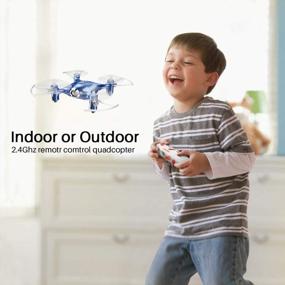 img 1 attached to Испытайте веселые полеты с мини-дроном DoDoeleph — лучшим радиоуправляемым вертолетом-дроном для детей и взрослых!